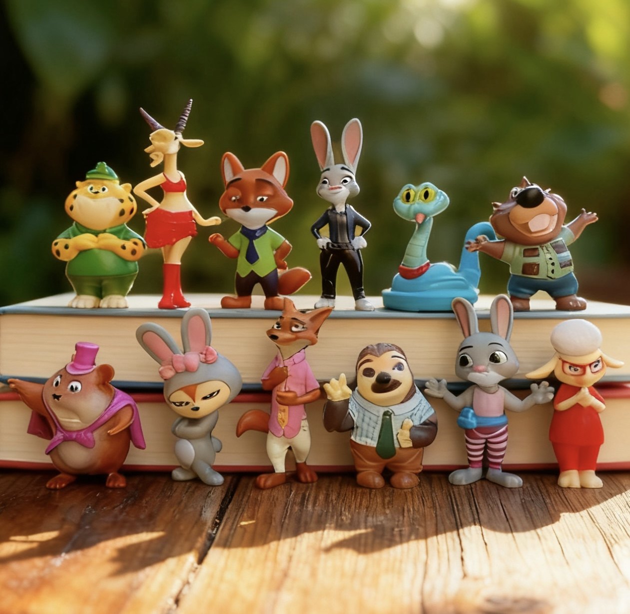 迪士尼 疯狂动物城手办 朱迪尼克狐狸兔警官公仔玩具模型烘焙蛋糕