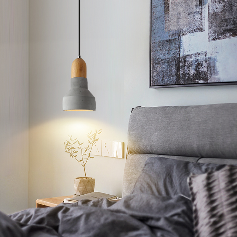 北欧卧室餐厅吧台新款彩色吊灯