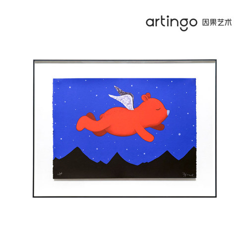artingo张占占签名丝网版画限量
