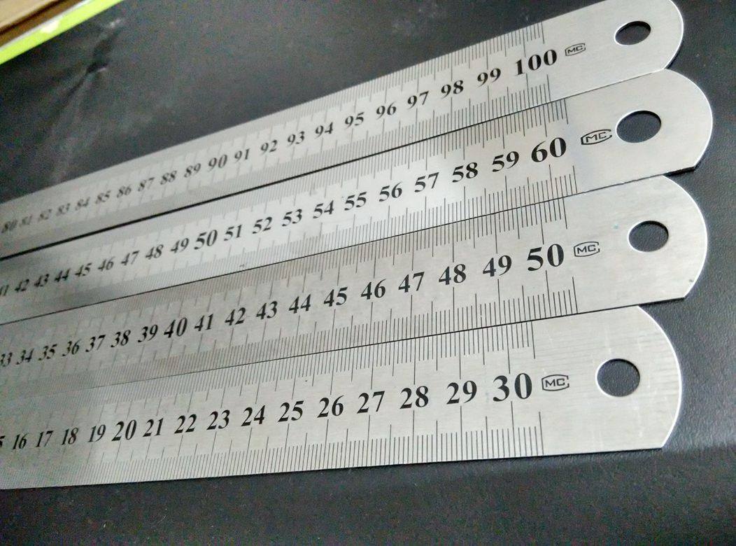 包邮 剑鱼 30/50/60/100cm 1米不锈钢直尺 绘画图尺子 测量钢板尺