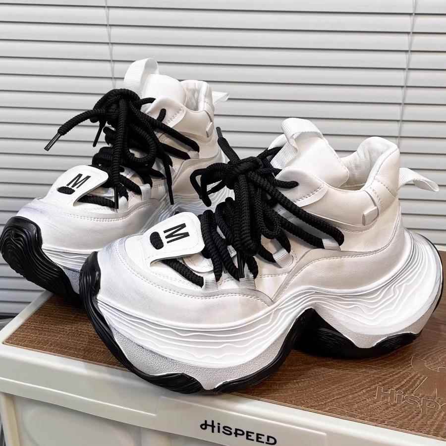 做旧款老爹鞋女款春季小个子松糕