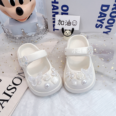 女童凉拖鞋2025新款玛丽珍洞洞鞋