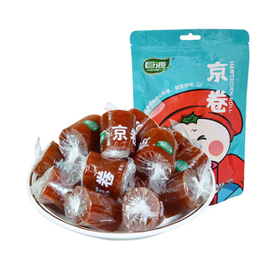 巨源老式 原味山楂果丹皮蜜饯怀旧休闲办公室零食 山楂京卷400g经典
