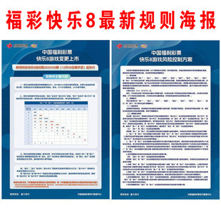 福利彩票店福彩新快乐8游戏变更上市风险控制方案游戏规则海报