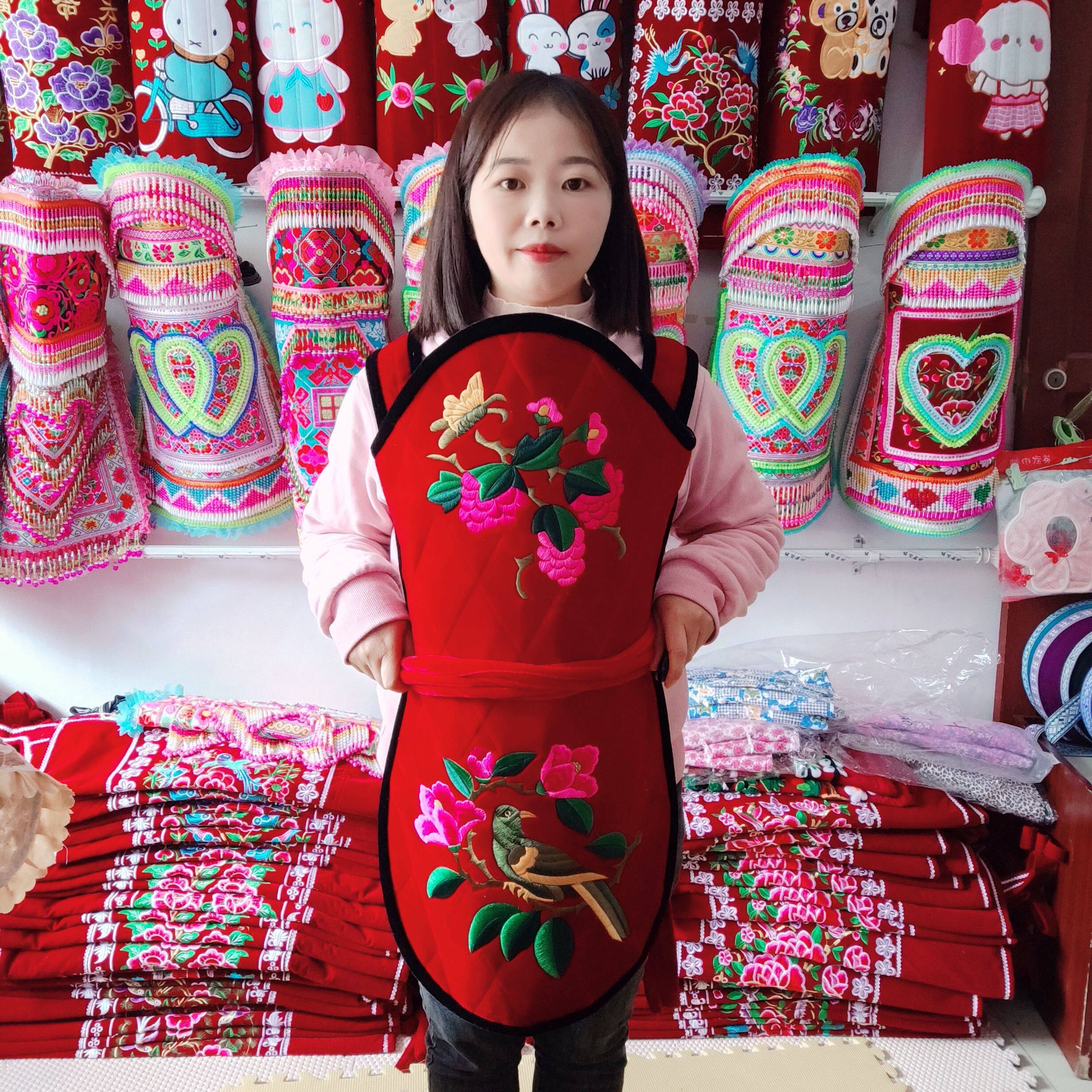 背带传统背巾神器背扇老式小孩绣花贵州后背云南扇式外出婴儿宝宝