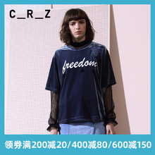 crz潮牌女装春季专柜新款字母卫衣2