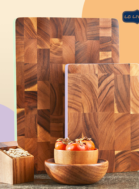 泰国lcliving相思木切菜板家用防霉抗菌案板按板实木砧板粘板