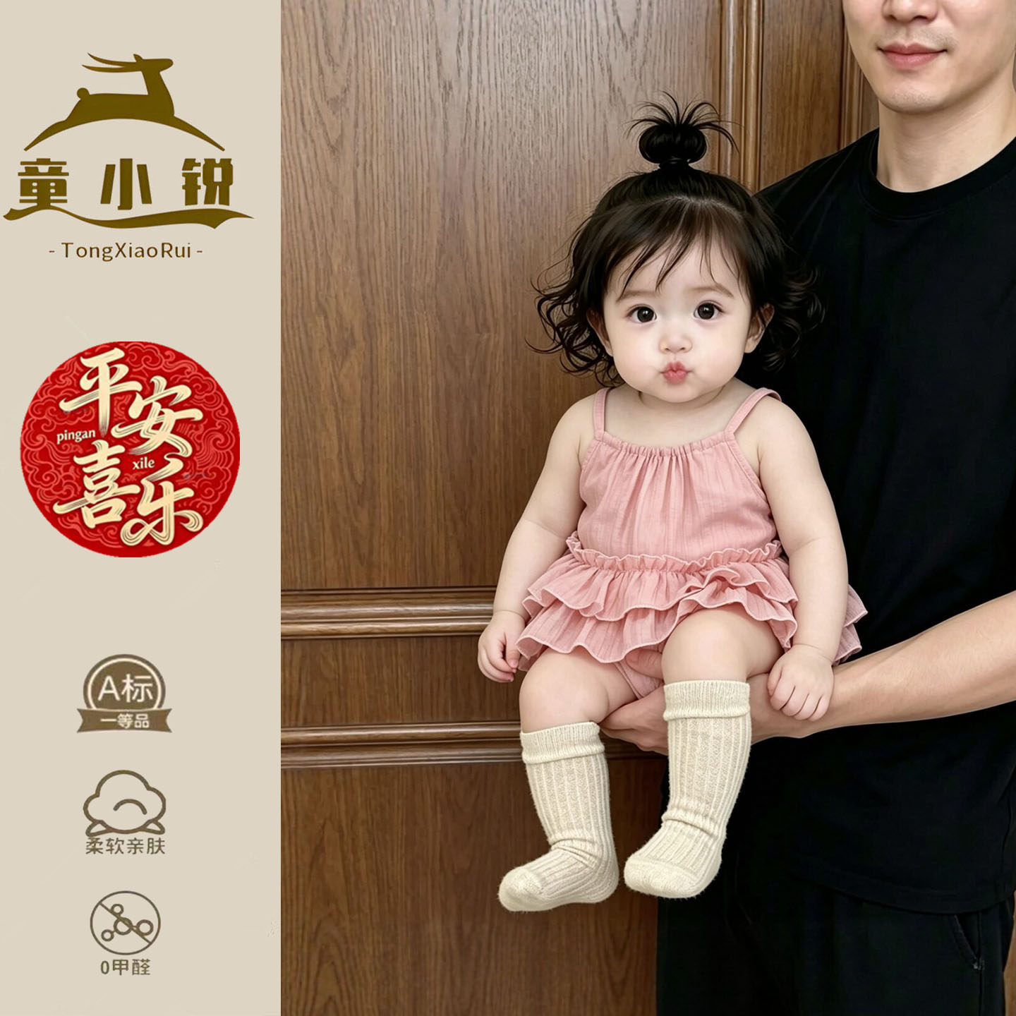 婴幼儿夏薄款衣服女宝宝周岁礼服吊带包臀裙洋气小月龄多巴胺穿搭