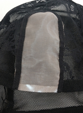 假发头套网底网帽全手钩发网 MONO手钩网帽 手织发套制作辅料配件