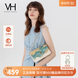 VH女包深海信封包新款 中国风时尚 520礼物 单肩包山茶花斜挎包