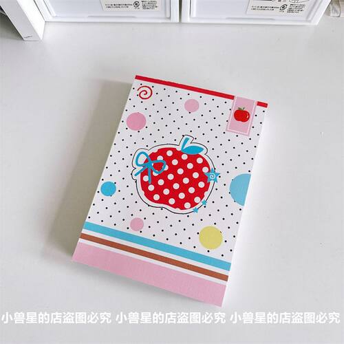 苹果啵啵A6奇葩本32款不同内页波点撞色小清新手账厚本学生笔记本