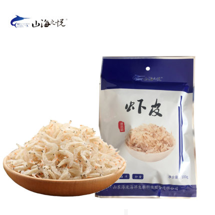 山海之悦 淡干虾皮100g/袋 无盐淡干海鲜干货渤海山东长岛虾皮