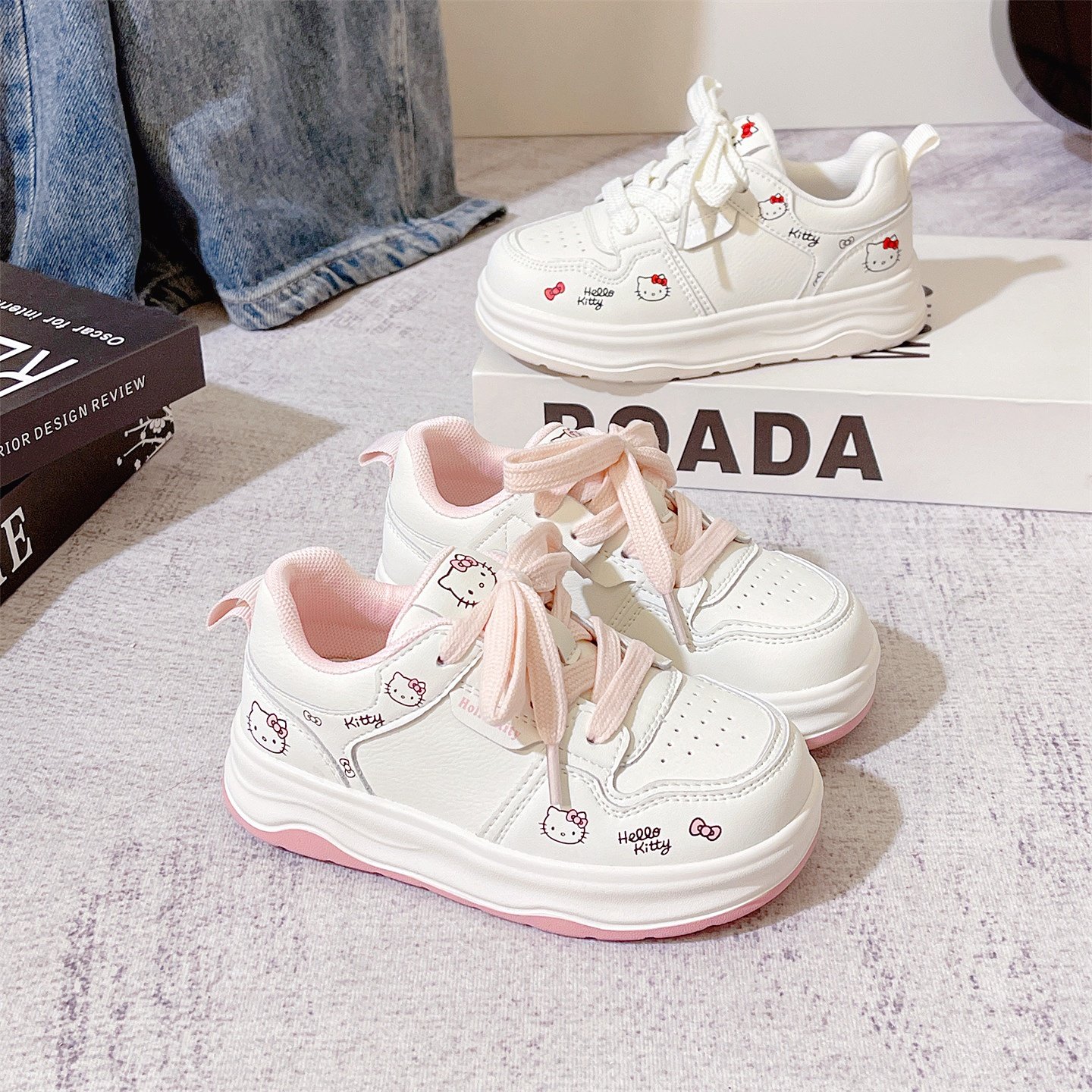 2026春季新款女童板鞋韩版时尚可爱卡通儿童小白鞋透气轻便休闲鞋,童鞋/婴儿鞋/亲子鞋,板鞋,淘宝优惠券,粉丝福利购,淘宝优惠卷