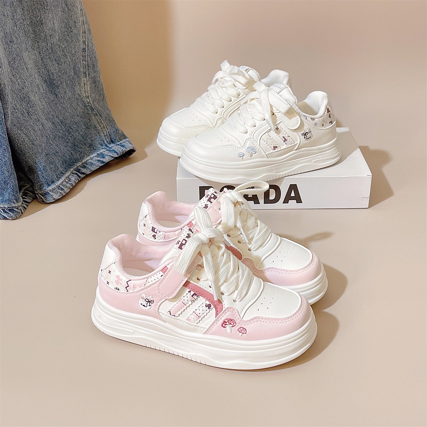 2026春季新款女童板鞋透气轻便卡通时尚小白鞋软底运动中童休闲鞋,童鞋/婴儿鞋/亲子鞋,板鞋,淘宝优惠券,粉丝福利购,淘宝优惠卷