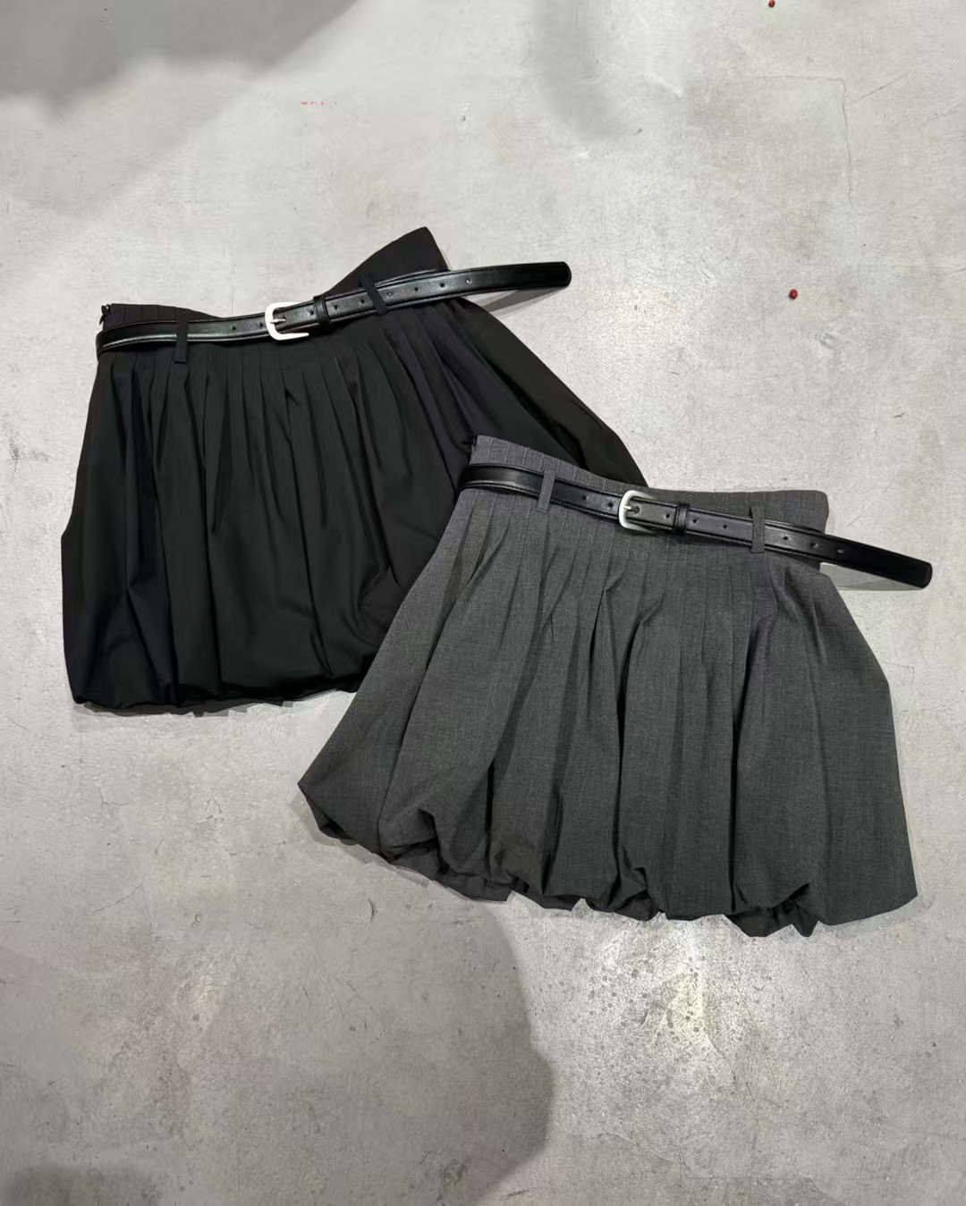 DVZ高级设计感花苞半身裙2025春季女新款显瘦百搭包臀短裙7911#