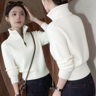 东莞大朗针织衫不起球女半高领套头毛衣杭州四季青义乌打底衫上衣