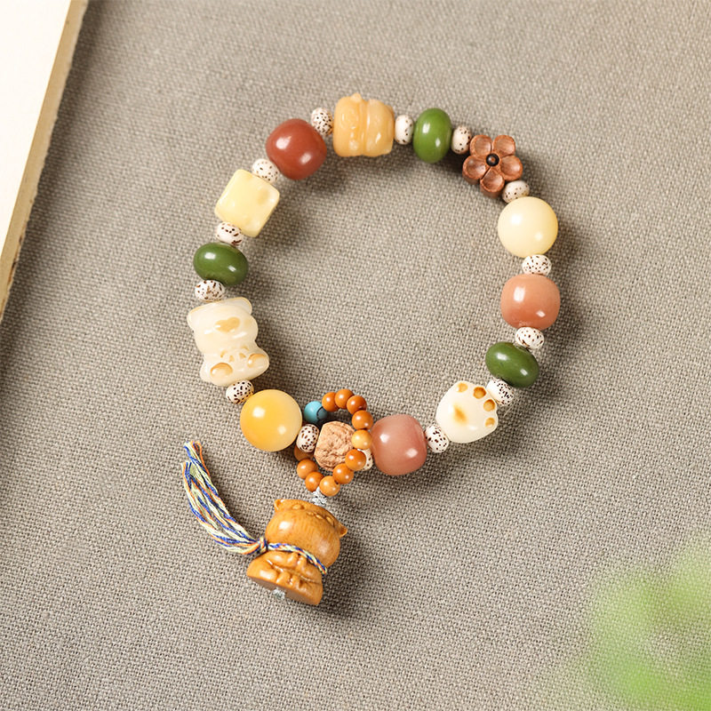 多宝白玉菩提根手串手链男女饰品