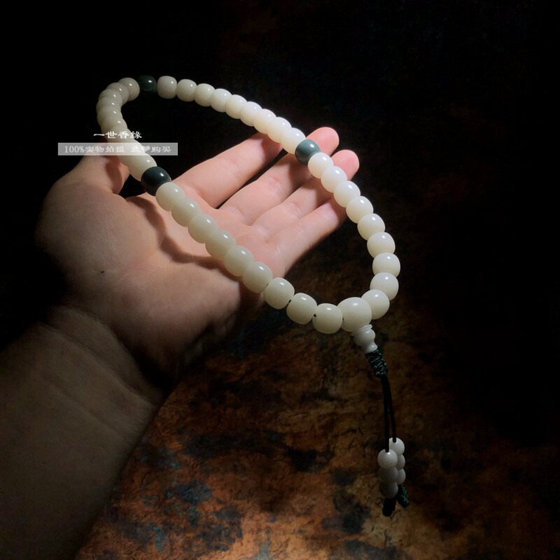 老型菩提根手串手持白玉金刚凤眼