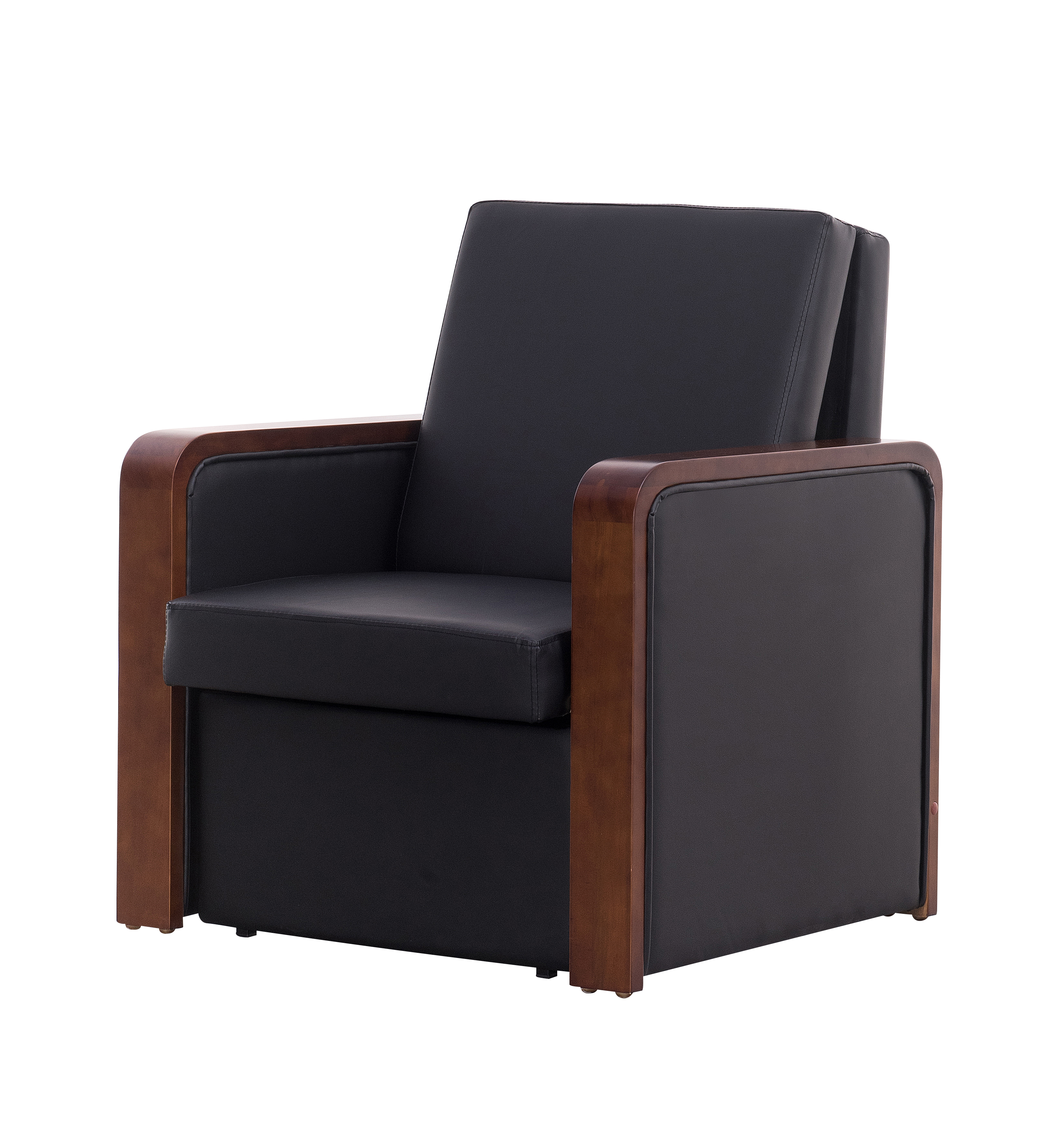 木头沙发椅医用陪护椅可躺午睡椅办公室坐躺两用午休椅扶手躺椅