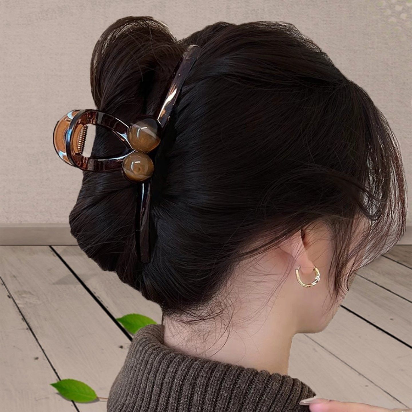 大号珠珠抓夹女高级感盘发夹