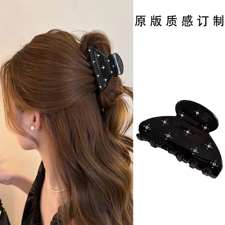醋酸半扎发夹子高级感抓夹图片