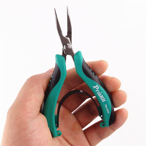 进口台湾宝工PM-396G不锈钢无牙尖嘴钳 迷你尖咀钳钓鱼钳电子钳