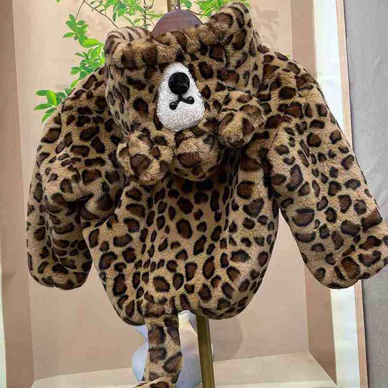 2025新款小老虎保暖外套童装上衣 男女宝宝豹纹连帽金貂绒小耳朵,童装/婴儿装/亲子装,皮草/仿皮草,淘宝优惠券,粉丝福利购,淘宝优惠卷