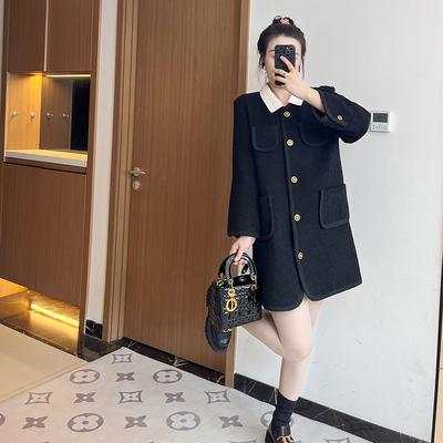 小黑裙连衣裙赫本风mm