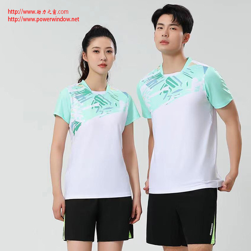短袖羽毛球服网眼速干运动T恤
