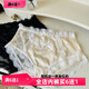 日系甜美中高腰蕾丝边内裤 女士大码 绸面蝴蝶结舒适胖次小清新透气