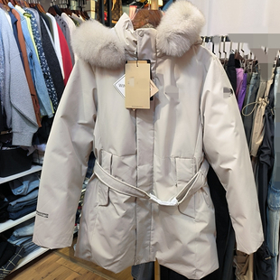 张元英韩版2025年秋冬新款狐狸毛领羽绒服女中长款加厚保暖外套