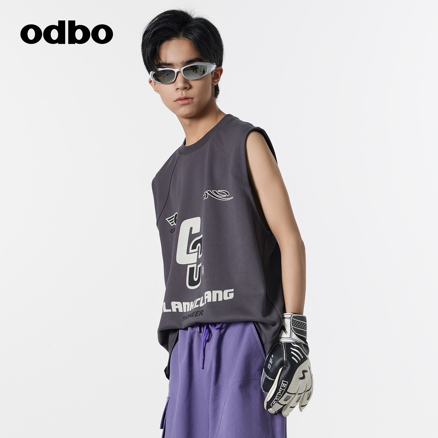 odbo无袖t恤短袖百搭薄款背心