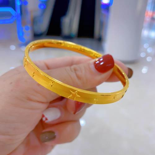 荷花荷叶闭口手镯古法宫廷风