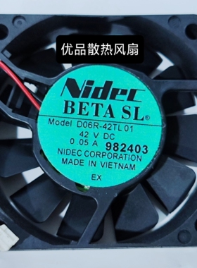 nidecNidec 6015 42V 0.05A D06R-42TL 01690K LQ680K2复印机风扇