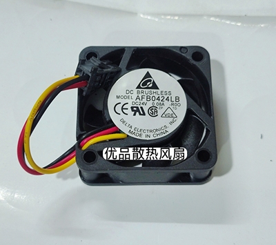 全新台达 AFB0424LB-R00 4015 24V 0.08A  3线轴承报警功能热风扇