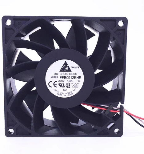 原装 台达 9038 FFB0912EHE DC 12V 1.5A 暴力加压型 双滚珠 风扇