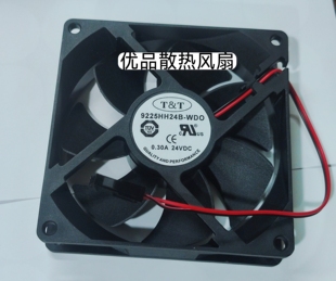 0.30A 全新TampT 24V WDO 9cm双滚珠轴承主机散热风扇 9225HH24B