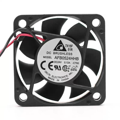 台达AFB0524HHB 5015 24V 0.12A 5CM大风量双滚珠变频器风扇