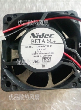 D06A-24TS8 01 原装日本Nidec 24VDC 0.15A 60*60*25MM变频器风扇