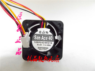 302 602 24V 原装 4cm 109P0424H316 0.095A 散热风扇 三洋
