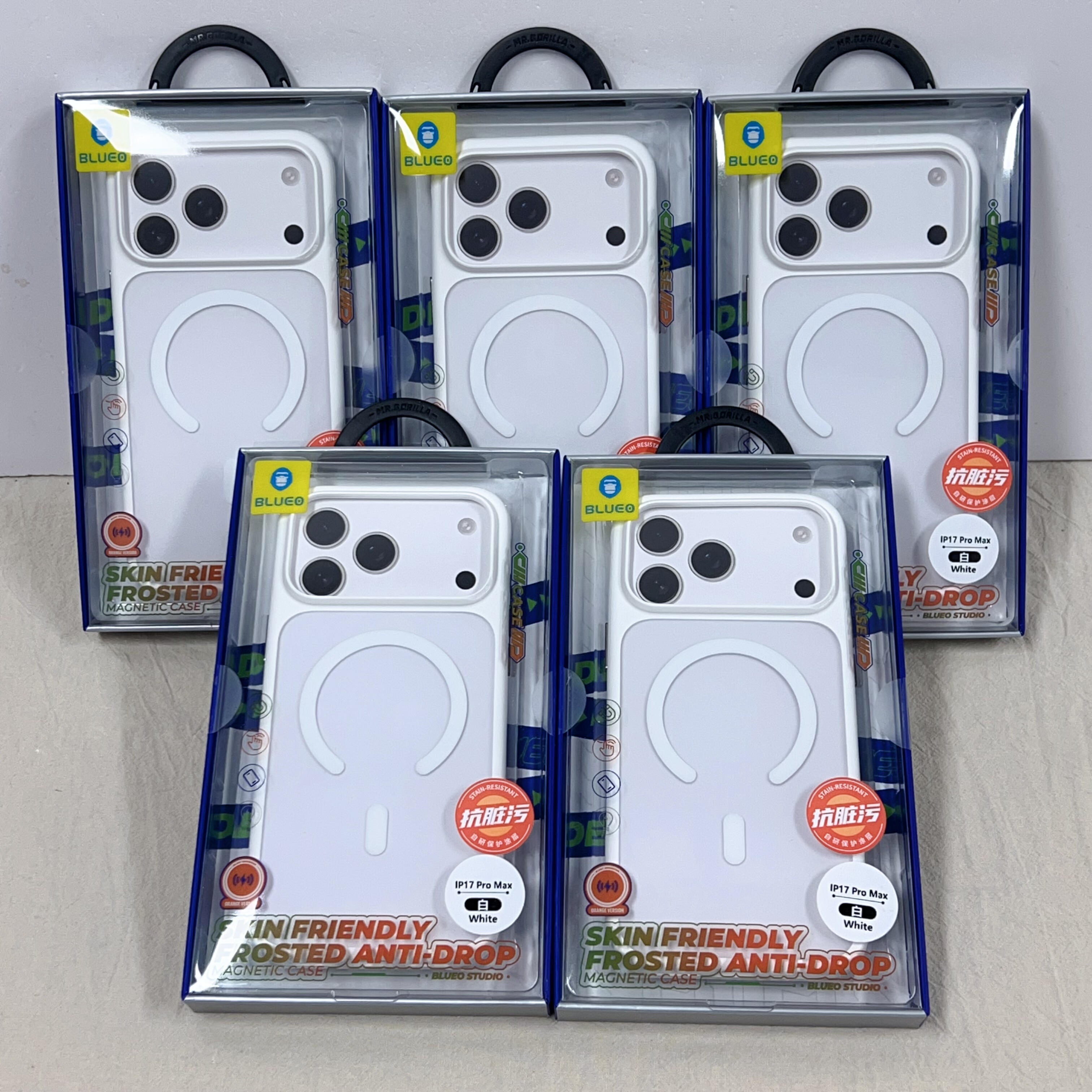 蓝猩橙标适用苹果iPhone17ProMax/17pro/17pm手机壳硅胶磨砂肤感耐磨磁吸防摔ins/简约防摔耐脏保护套奶油色