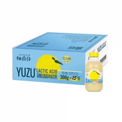 柚香谷双柚汁乳酸菌300ml×20瓶整箱果味乳酸菌风味饮料破损包赔