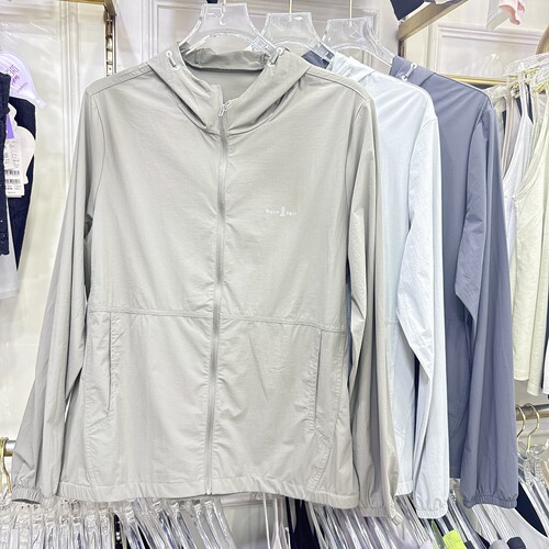 庄泰2280户外防晒衣男士连帽拉链冰养舒肤长袖百搭轻量防晒服外套