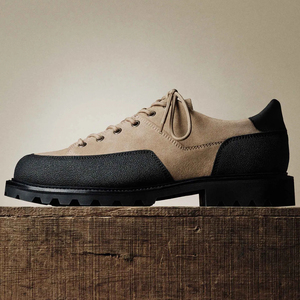 ZEYIMAKE壹植鞋履美式复古真皮增高户外工装休闲鞋阿美咔叽登山鞋