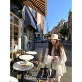 aaaaxbbb 上衣短裙半身裙 凉感防晒长袖 手杖雨痕 两色波点百褶套装