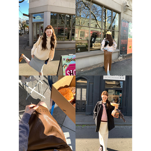 aaaaxbbb 酒馆橡木 穿绳花边短裙休闲半身裙多版本百搭设计感长裙