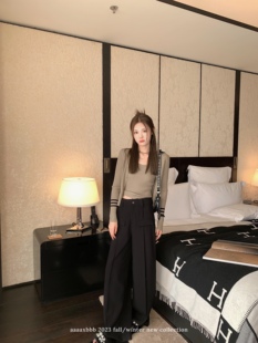 缄默灰树池 裤 两色百搭长款 高级感显瘦显高西装 拖地裤 aaaaxbbb