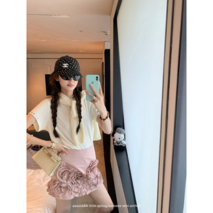 巨舒服四色打底t恤时髦小众tee宽松贝壳扣短袖 aaaaxbbb 冰岛因子