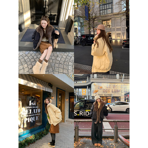 aaaaxbbb派克服白鸭绒羽绒服