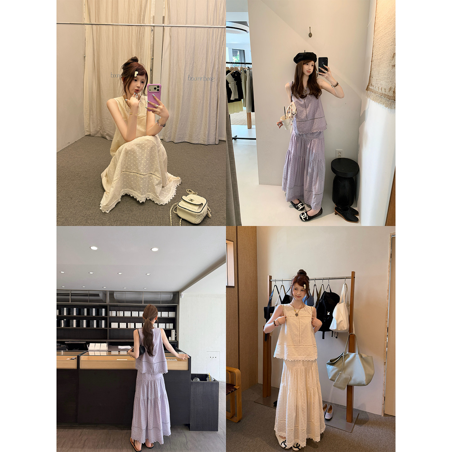 aaaaxbbb慵懒纯棉套装图片